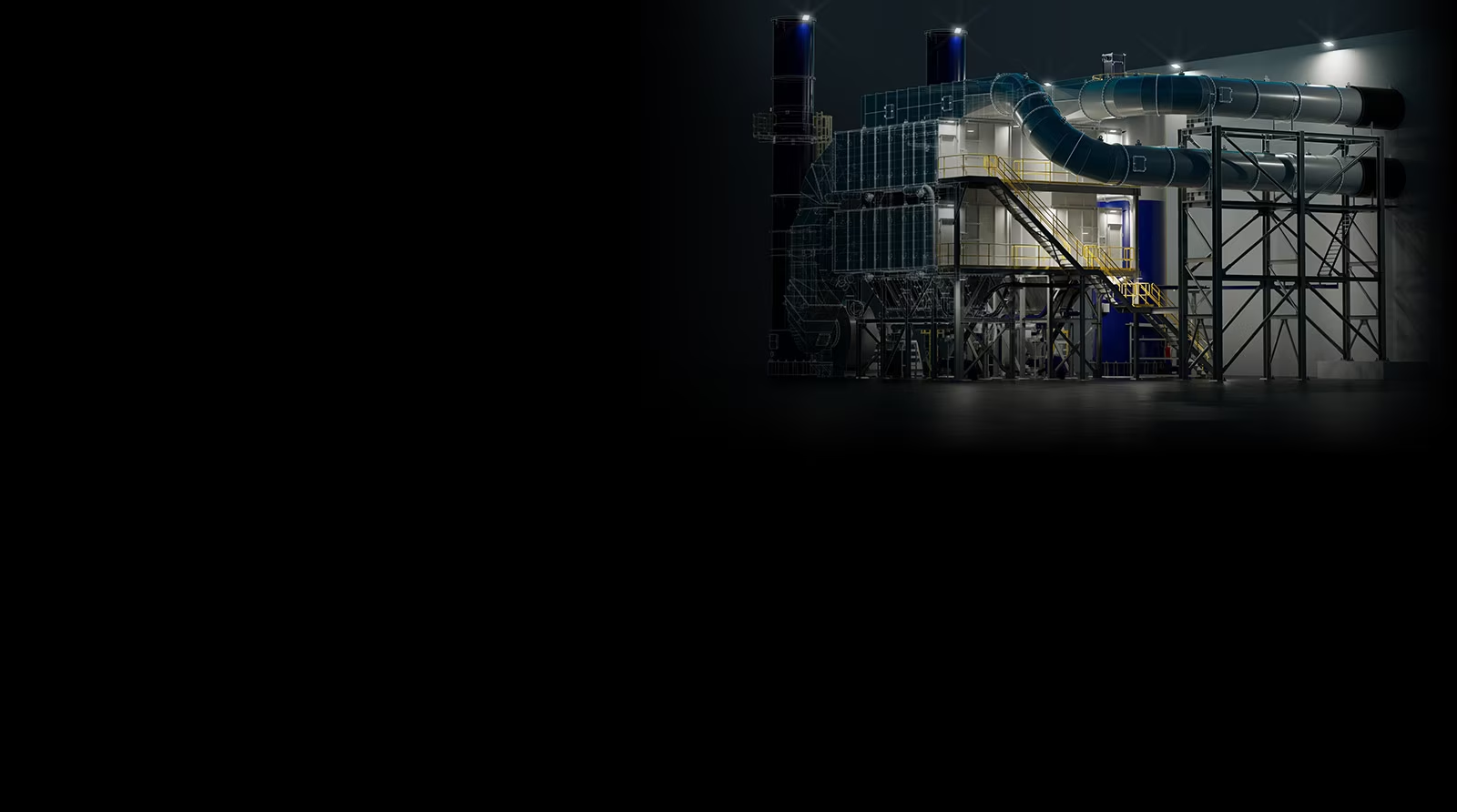 A rendering created in Autodesk AutoCAD shows the inside and outside of tiny home with chairs and green space near the patio.