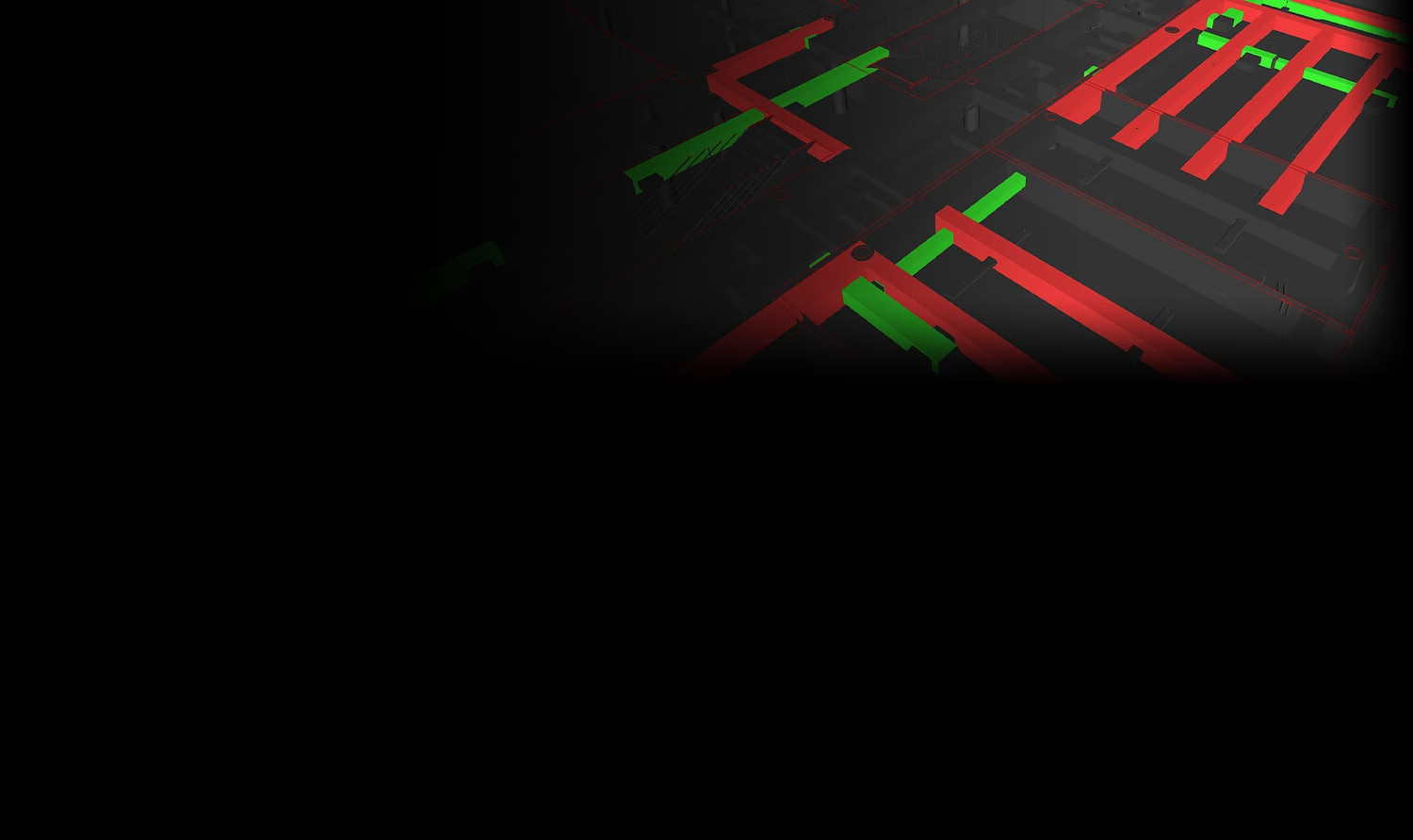 A rendering created in Autodesk AutoCAD shows the inside and outside of tiny home with chairs and green space near the patio.